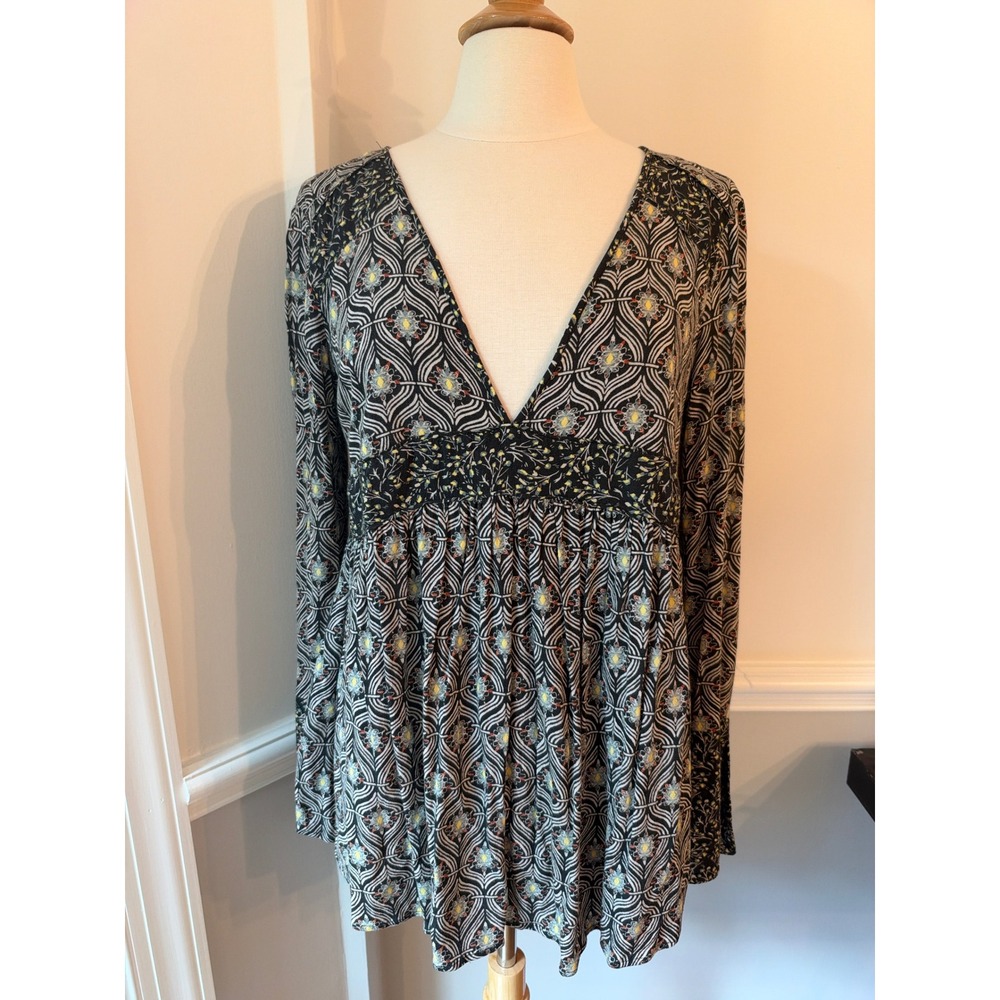 Free People Rolling Hills Empire Waist Tunic Size Medium